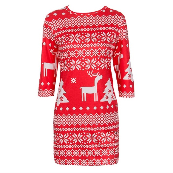 Dresses & Skirts - Classic Casual & Sexy Christmas Print Dress Dresses & Skirts - Classic Casual & Sexy Christmas Print Dress
